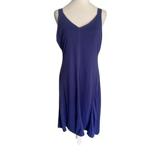 Kuhl Blue/Purple Cross Back Large Activewear Athletic Casual Sleeveless Dress